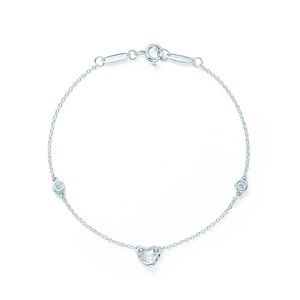 Tiffany & co. Elsa Peretti- Diamonds by the Yard® Open Heart Bracelet